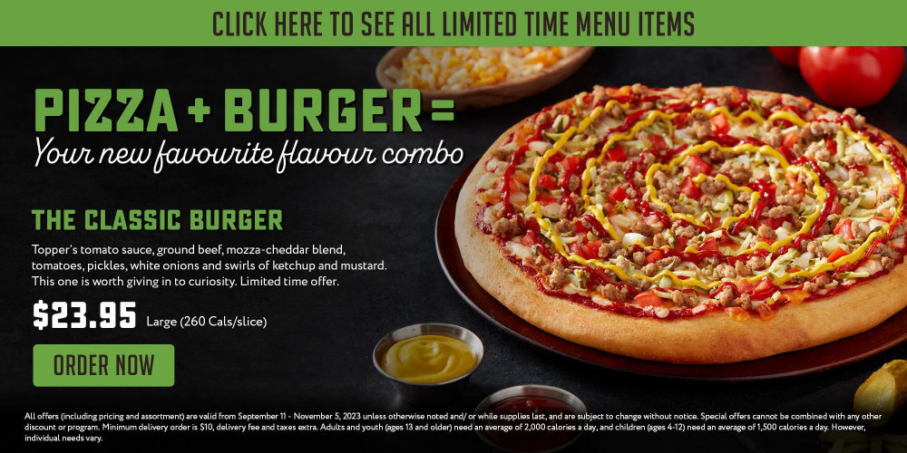 Pizza and Burger Combo