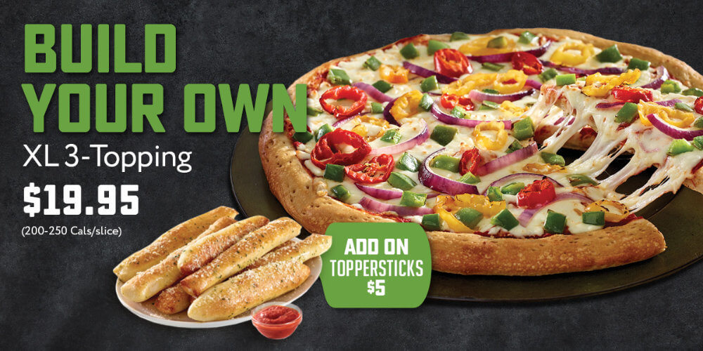 Buils your own XL 3 topping $19.95.