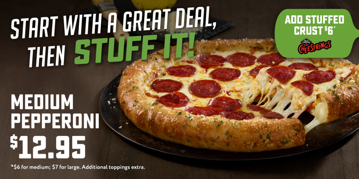 Medium Pepperoni Pizza ($12.95)