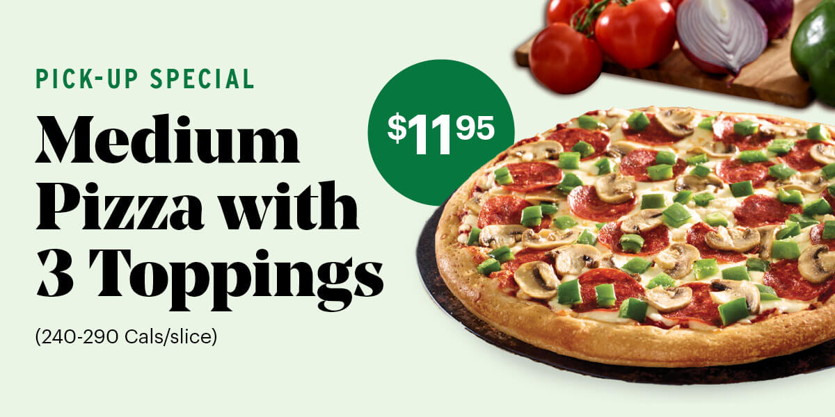 Medium 3 Toppings Pizza