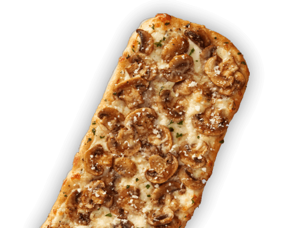 Three Cheese Marinated Mushroom Flatbread