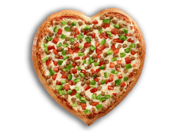 Heart Shaped Pizza
